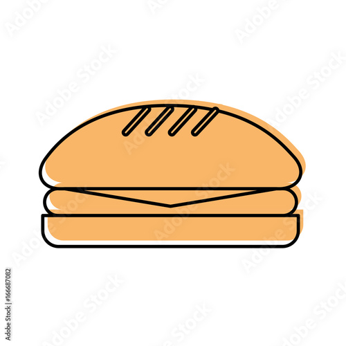 delicious burger isolated icon vector illustration design