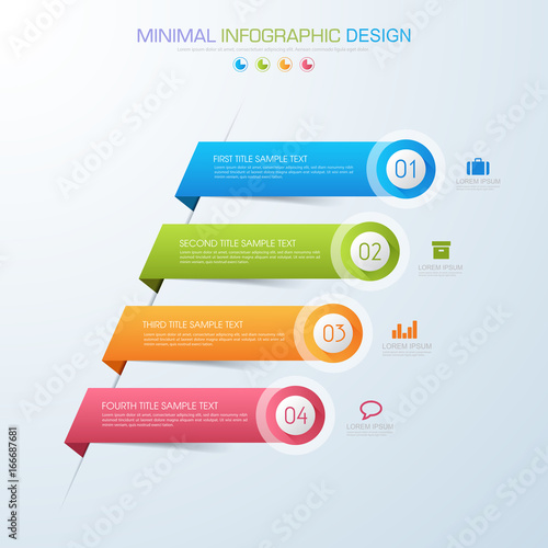 Infographic Elements with business icon on full color background  process or steps and options workflow diagrams,vector design element eps10 illustration