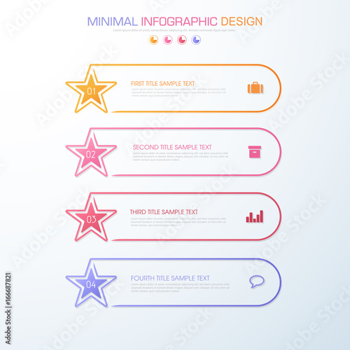 Infographic Elements with business icon on full color background  process or steps and options workflow diagrams,vector design element eps10 illustration