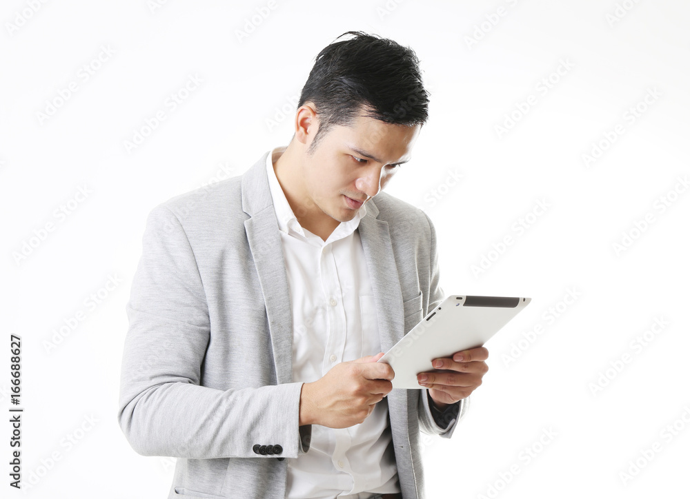 Portrait of business man isolated Portrait of business man isolated