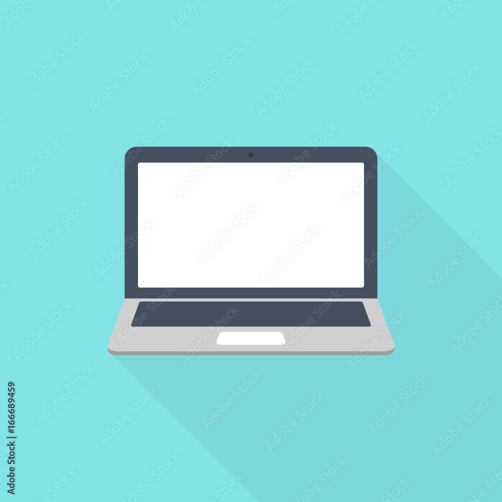 Laptop Vector. Flat icon illustration Laptop Vector. Flat icon illustration