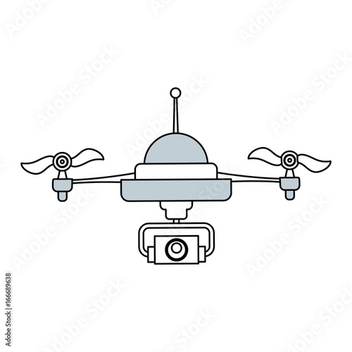 Drone technology isolated
