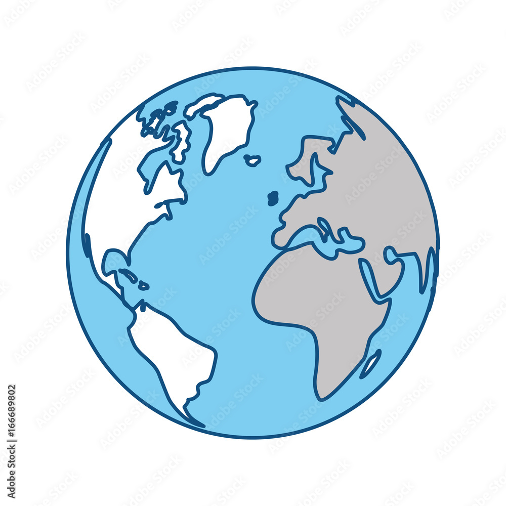 Isolated world earth Isolated world earth