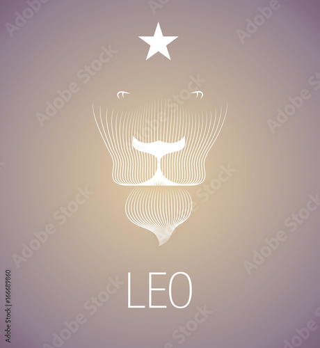 Zodiac Sign. Leo. Vector Illustration