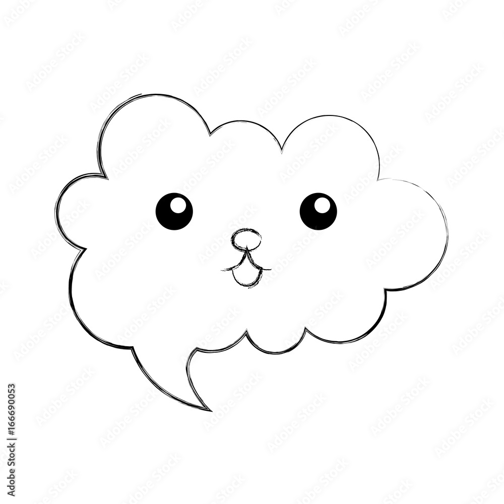 speech bubble kawaii character vector illustration design speech bubble kawaii character vector illustration design