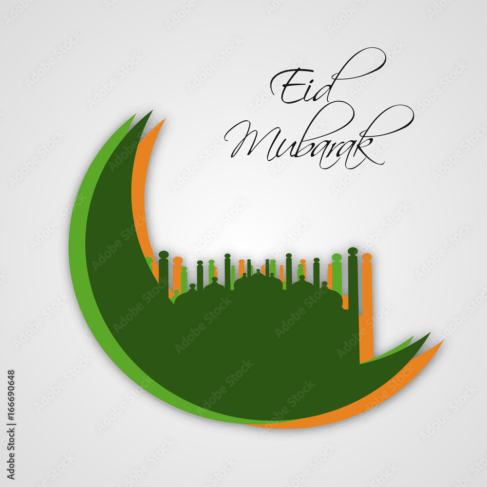 Obraz premium illustration of Muslim festival Eid Background