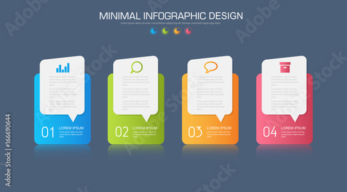 Infographic Elements with business icon on full color background circle process or steps and options workflow diagrams,vector design element eps10 illustration