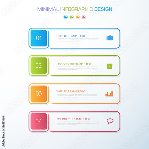 Infographic Elements with business icon on full color background process or steps and options workflow diagrams,vector design element eps10 illustration