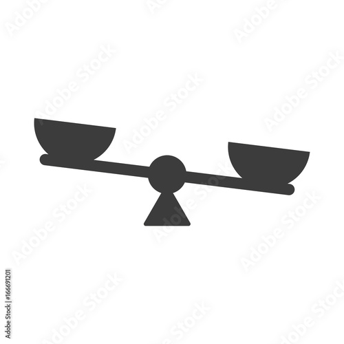 Vector scales Icon, isolated on white bacground