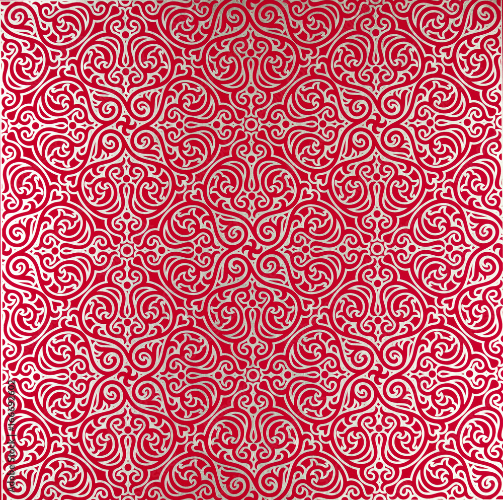 Red and Gold floral Pattern Red and Gold floral Pattern