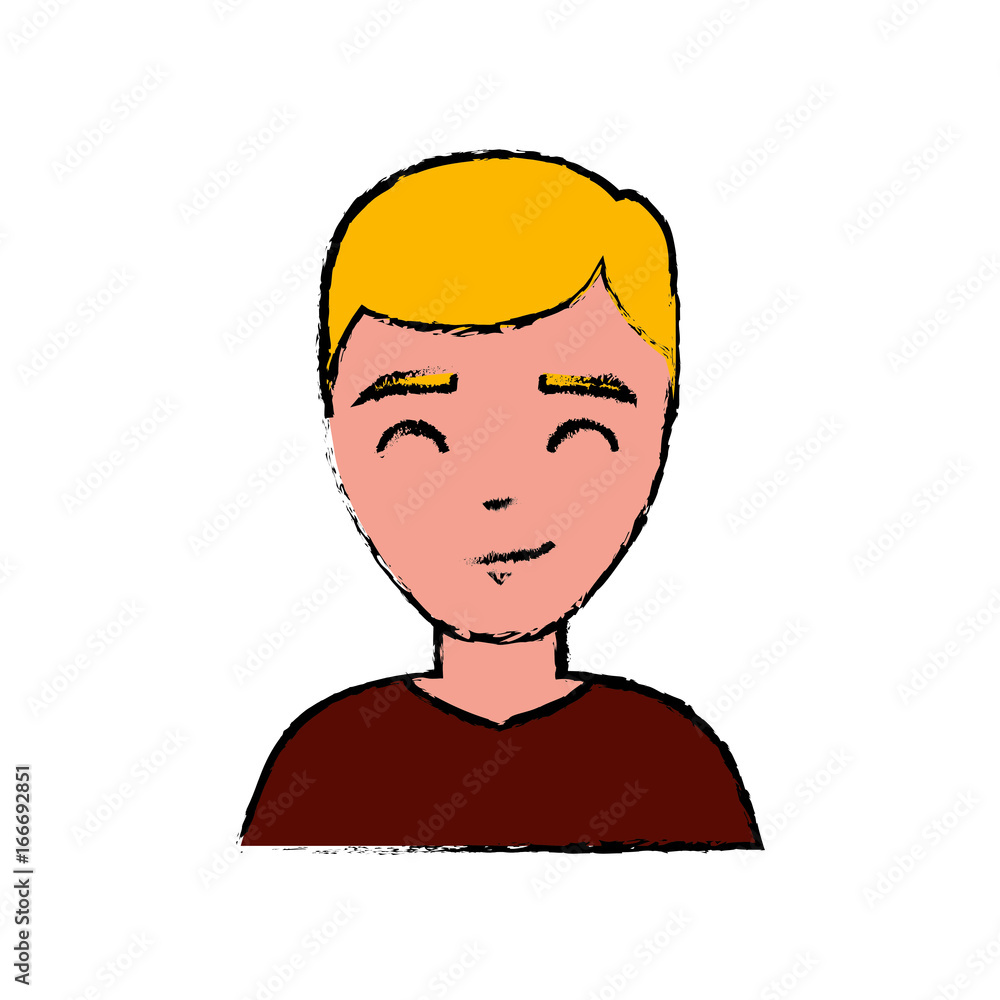 cartoon man smiling icon over white background colorful design vector illustration cartoon man smiling icon over white background colorful design vector illustration