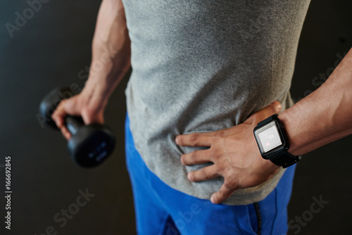 Exercising with smart watch