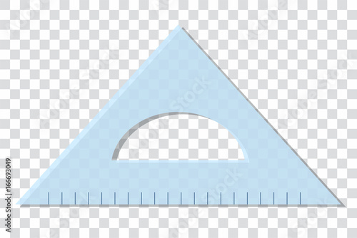 Geodreieck auf transparentem Hintergrund