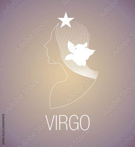Zodiac Sign. Virgo. Vector Illustration