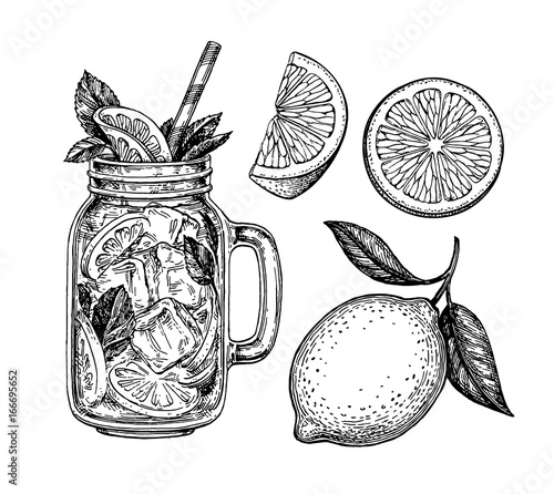 Fotografia lemonade and lemon