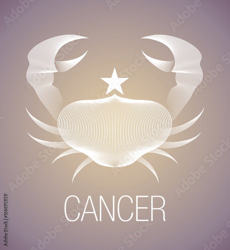 Zodiac Sign. Cancer. Vector Illustration