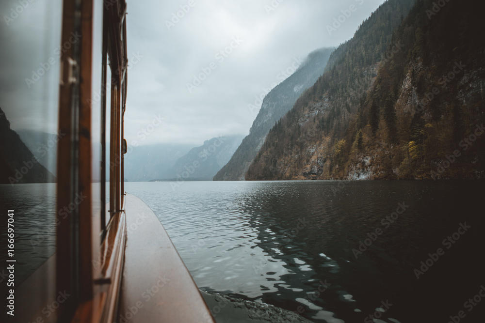 Boat in the Konigsee Boat in the Konigsee