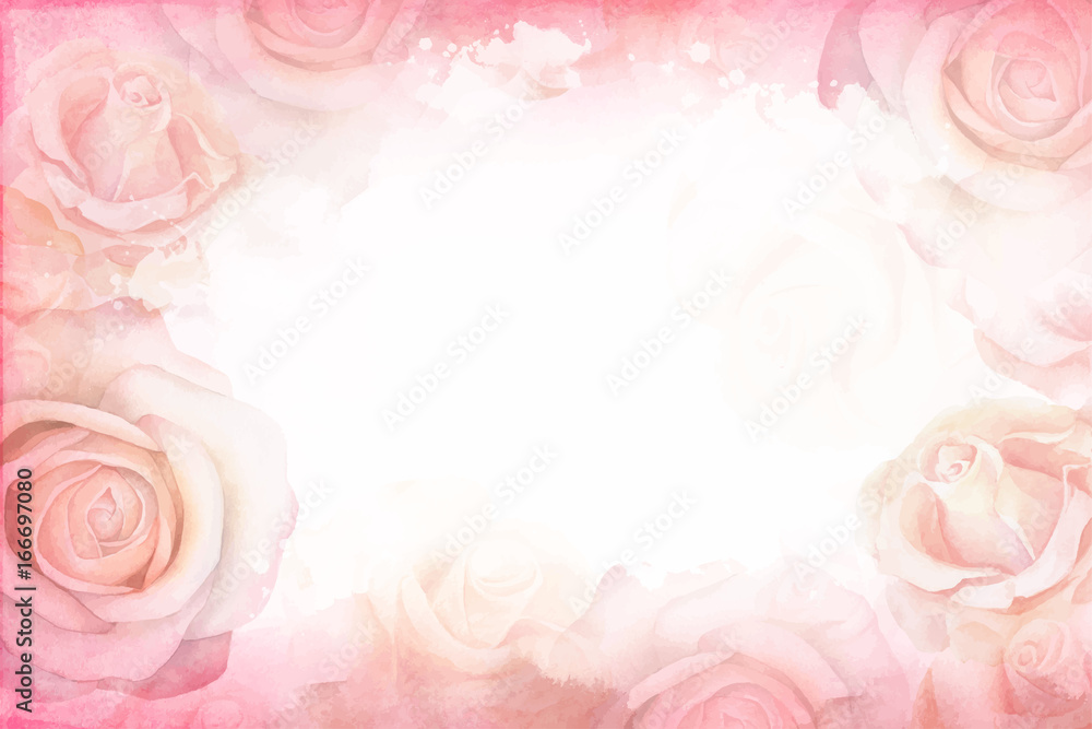Abstract romantic rose horizontal background. Delicate design template for greeting cards and invitations. Abstract romantic rose horizontal background. Delicate design template for greeting cards and invitations.