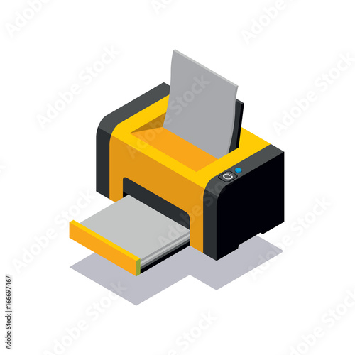 Isometric printer icon