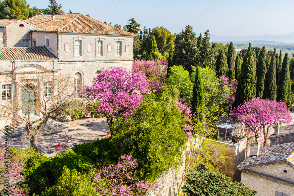 Fototapeta premium View of Villeneuve les Avignon, in the south of France