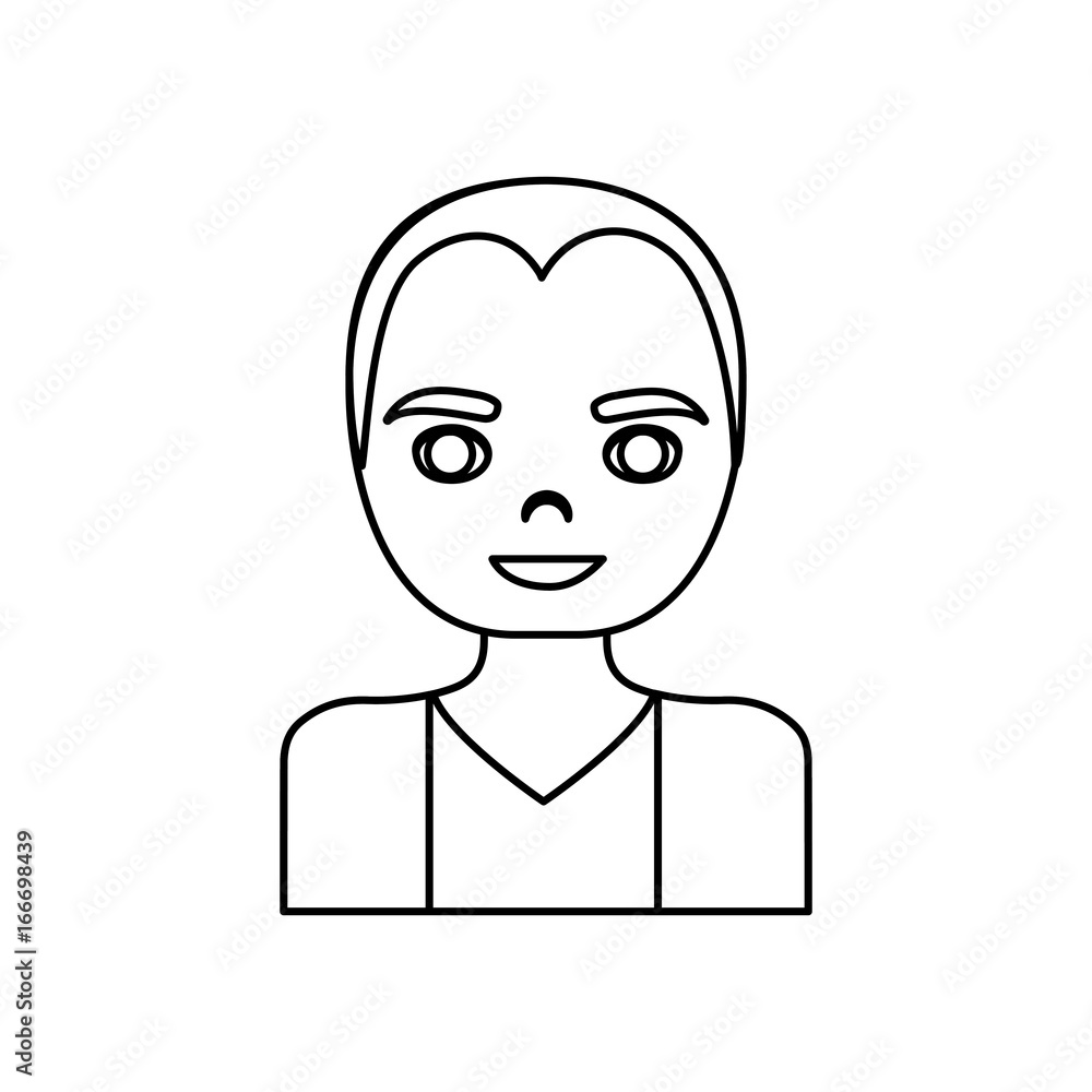cartoon man smiling icon over white background vector illustration cartoon man smiling icon over white background vector illustration