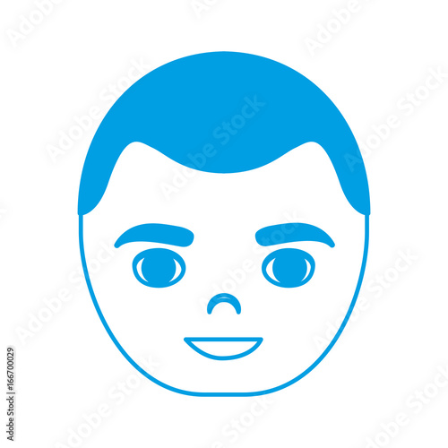 cartoon man face icon