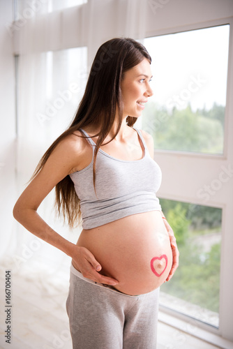 Free Download Charming pregnancy standing in semi position - GFXLoad