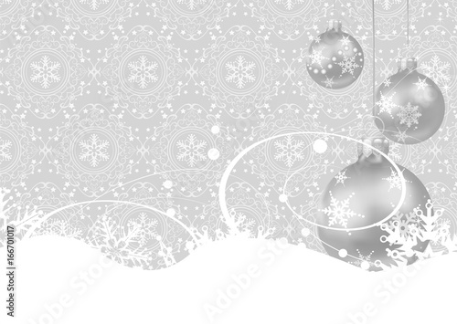 Christmas Ball, Holiday Background, Vector 