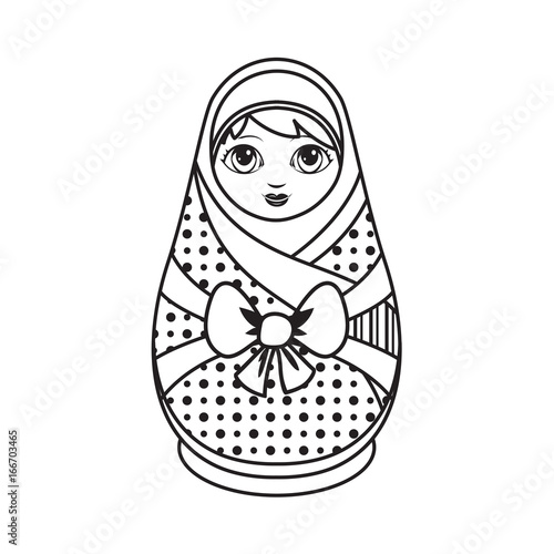 Matryoshka. Babushka doll.