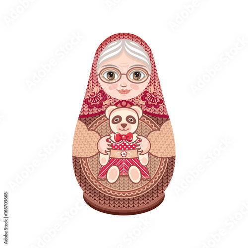 Matryoshka. Babushka doll.
