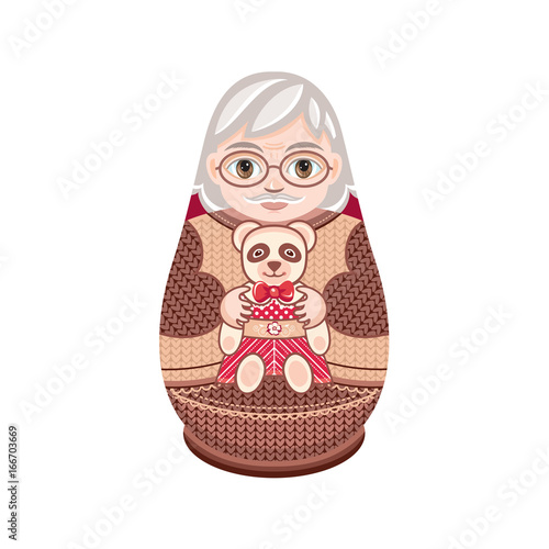 Matryoshka. Babushka doll.