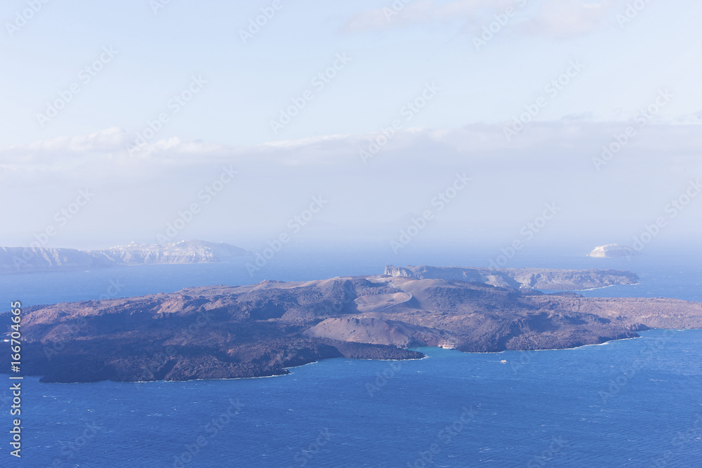 Aegean sea view with Volcanic nature, Greece, Santorini