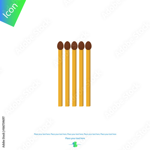 Isolated Matches.Vector illustration