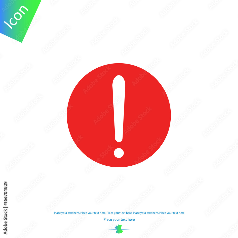 Exclamation vector sign Exclamation vector sign