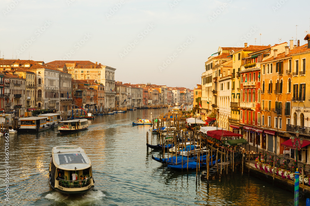 Venice, Italy - July 22, 2017 : canal in Venice, Italy