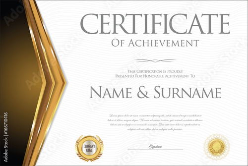 Certificate or diploma retro design collection 