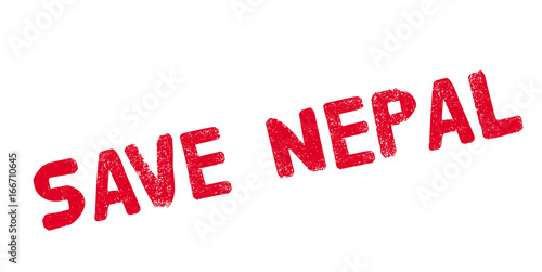 Save Nepal rubber stamp. Grunge design with dust scratches. Effects can be easily removed for a clean, crisp look. Color is easily changed.