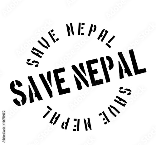 Save Nepal rubber stamp. Grunge design with dust scratches. Effects can be easily removed for a clean, crisp look. Color is easily changed.