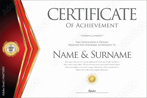 Certificate or diploma retro design collection 