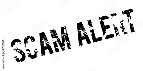 Scam Alert rubber stamp. Grunge design with dust scratches. Effects can be easily removed for a clean, crisp look. Color is easily changed.