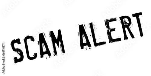 Scam Alert rubber stamp. Grunge design with dust scratches. Effects can be easily removed for a clean, crisp look. Color is easily changed.