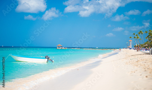 Coast of the Caribbean Sea. Travel around the world's paradises.