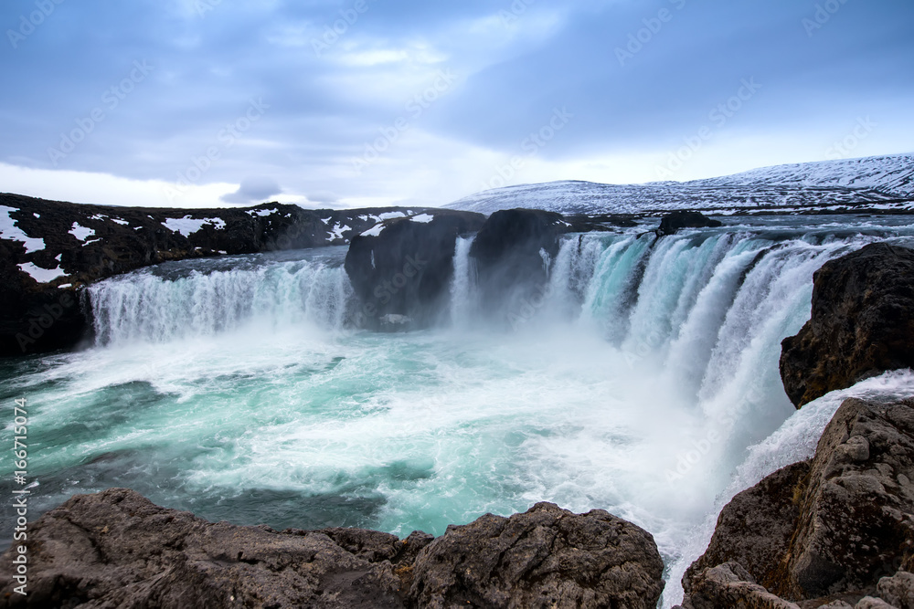 Godafoss is one of the most beautiful waterfalls on the Iceland