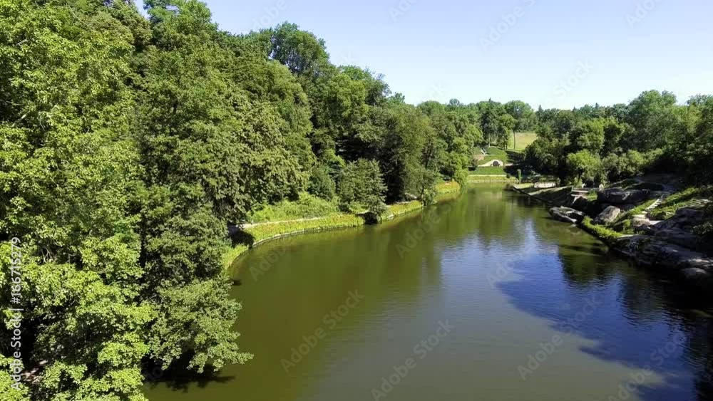 Aerial view of the national dendrological park Sofiyivka Aerial view of the national dendrological park Sofiyivka