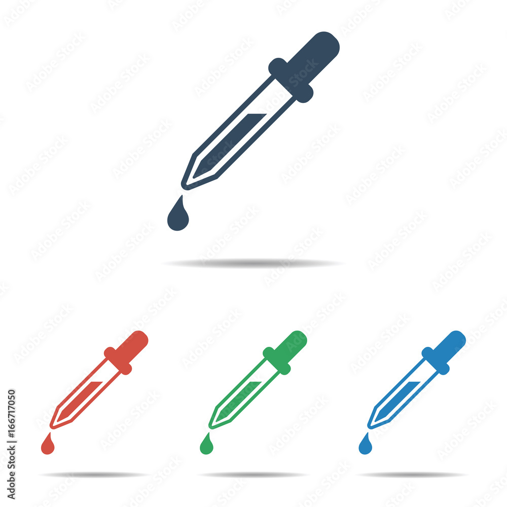 Pipette dropper icon - simple flat design, vector Pipette dropper icon - simple flat design, vector