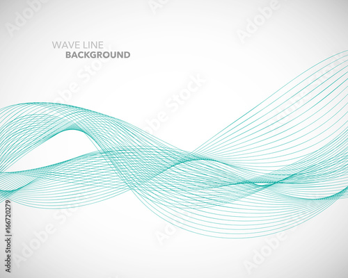 Elegant abstract vector wave line futuristic style background template