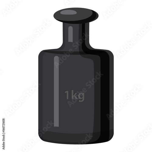 Weight 1 kg icon, cartoon style