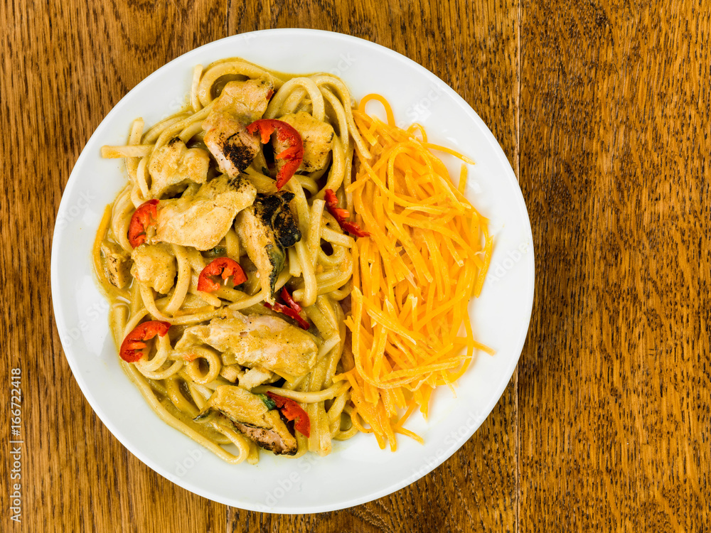 Chicken Katsu Curry Noodles With Chilli Chicken Katsu Curry Noodles With Chilli