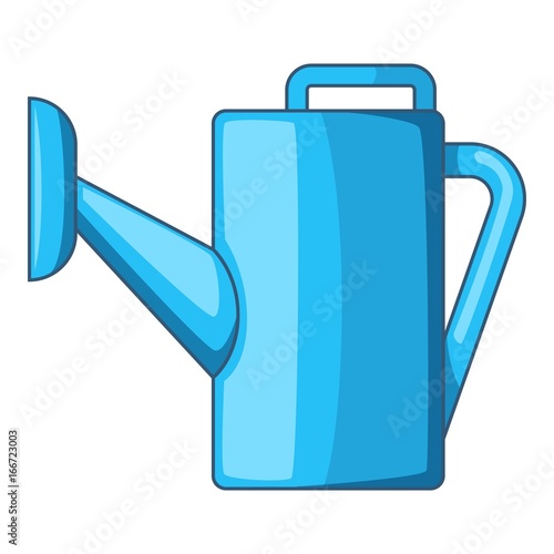 Watering can icon, cartoon style