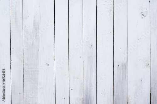 White wooden background, obsolote painted wood texture photo